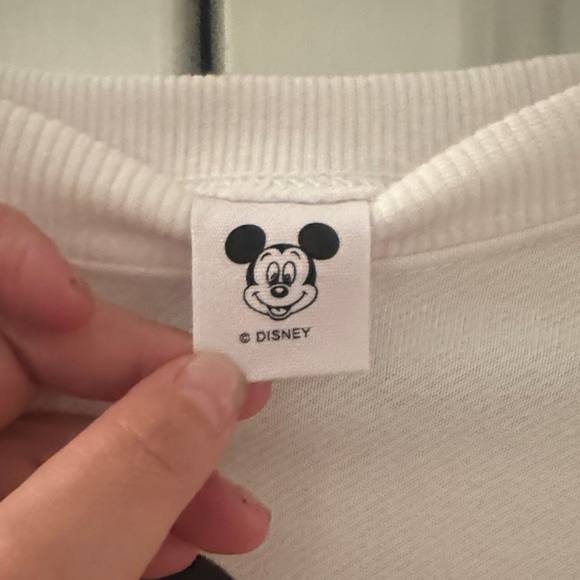 Disney White Crewneck Sweater with Mickey Mouse - Picture 2 of 5